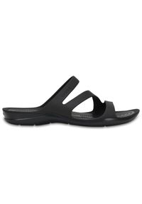 Klapki damskie Crocs Swiftwater. Kolor: zielony, wielokolorowy, czarny, brązowy. Materiał: materiał, syntetyk