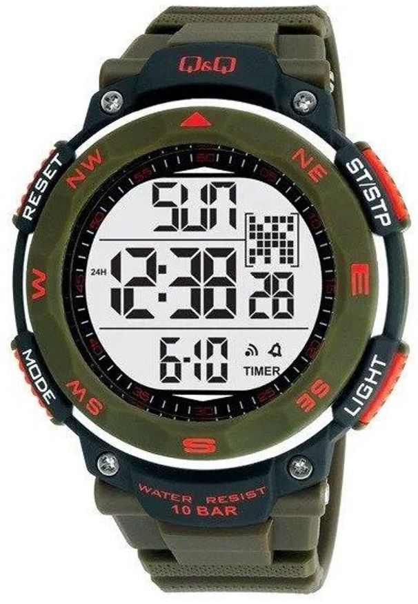Zegarek męski QQ M124-003 zielony. Kolor: zielony