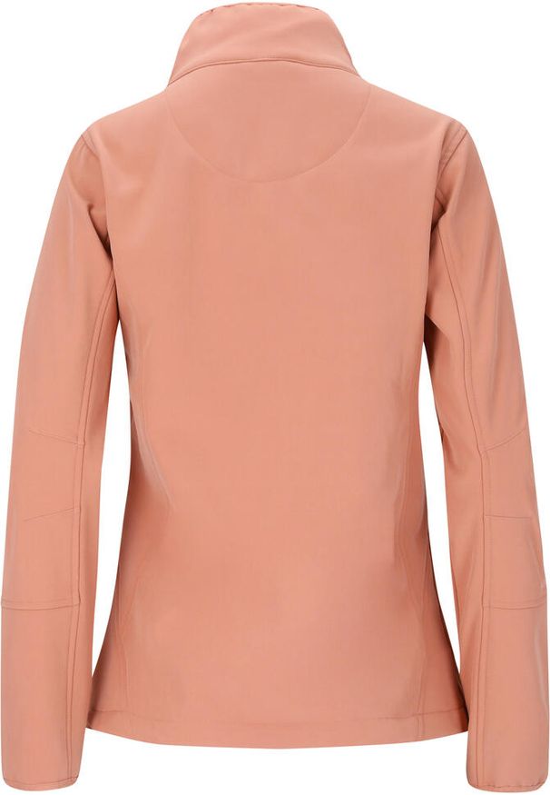 Softshell damski Whistler Covina. Kolor: różowy. Materiał: softshell. Sport: turystyka piesza