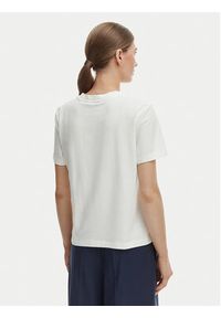 TOMMY HILFIGER - Tommy Hilfiger T-Shirt WW0WW48699 Écru Regular Fit. Kolor: kremowy. Materiał: bawełna #3