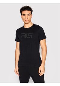 4f - 4F T-Shirt R4L21-TSM902 Czarny Regular Fit. Kolor: czarny. Materiał: bawełna