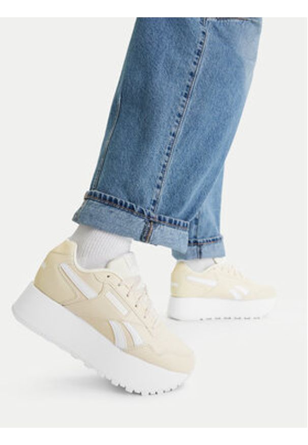 Reebok Sneakersy CEO-GLIDE TRIPPLE 100256844 Beżowy. Kolor: beżowy. Materiał: skóra