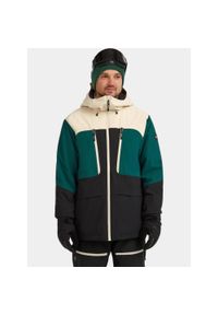 Kurtka Narciarska Męska O'Neill FWC'Peak Fire. Kolor: czarny, zielony, beżowy, wielokolorowy. Sezon: zima. Sport: narciarstwo #1