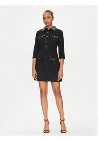 Morgan Sukienka dzianinowa 251-RUBIBI Czarny Slim Fit. Kolor: czarny. Materiał: syntetyk #3