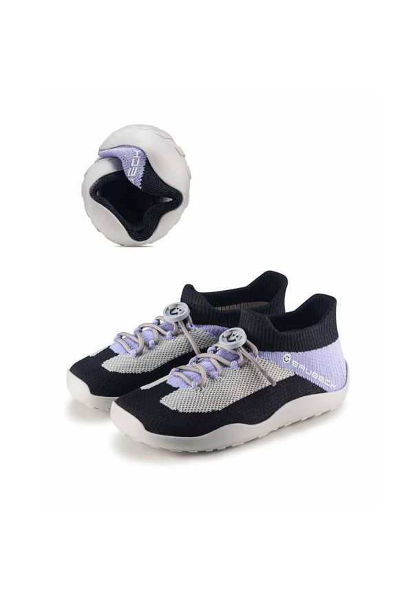 Buty minimalistyczne dziecięce classic Brubeck Barefoot Merino. Kolor: czarny, szary, wielokolorowy. Sport: turystyka piesza