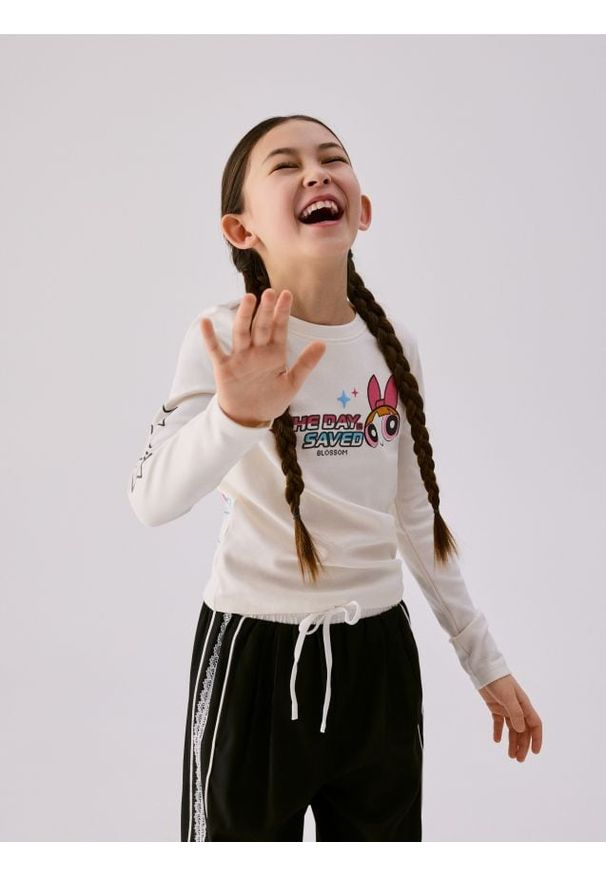 Reserved - Koszulka Atomówki - złamana biel. Materiał: bawełna