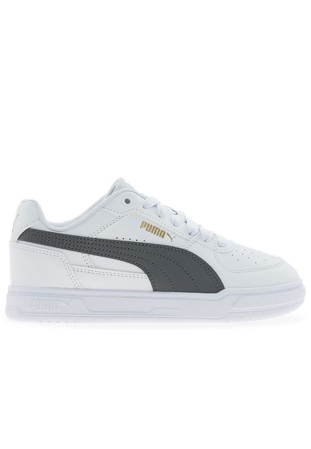 Buty młodzieżowe Puma Caven III 40623504 - białe. Zapięcie: pasek. Kolor: biały. Materiał: guma, skóra. Szerokość cholewki: normalna. Sezon: lato