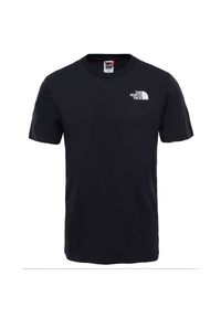 Koszulka The North Face Simple Dome 0A2TX5JK31 - czarna. Kolor: czarny. Materiał: bawełna. Długość rękawa: krótki rękaw. Długość: krótkie. Wzór: nadruk