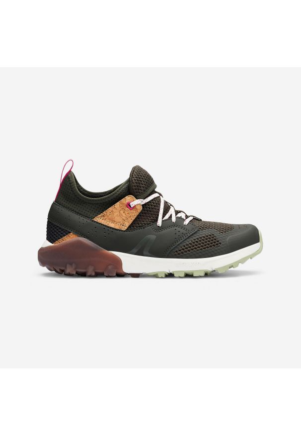 NEWFEEL - Buty do nordic walking Newfeel NW 500. Kolor: szary, zielony, wielokolorowy. Materiał: materiał. Szerokość cholewki: normalna. Sport: turystyka piesza