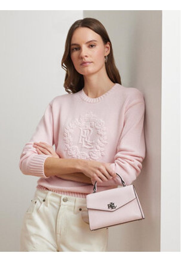 Lauren Ralph Lauren - LAUREN RALPH LAUREN Torebka Farrah 431966765002 Różowy. Kolor: różowy. Materiał: skórzane