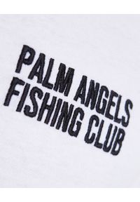 PALM ANGELS - Biały t-shirt z nadrukiem Fishing Club. Kolor: biały. Materiał: bawełna. Wzór: nadruk #5