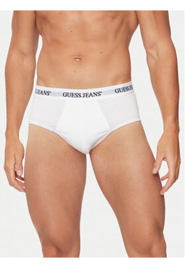 Guess Jeans Komplet 3 par slipów M4BZ43 K6YW1 Biały. Kolor: biały. Materiał: bawełna