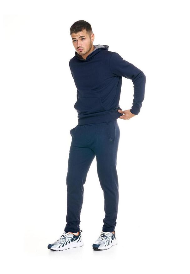 LEONE 1947 APPAREL - Męskie spodnie dresowe Leone Lifestyle. Kolor: niebieski. Materiał: dresówka. Sport: fitness