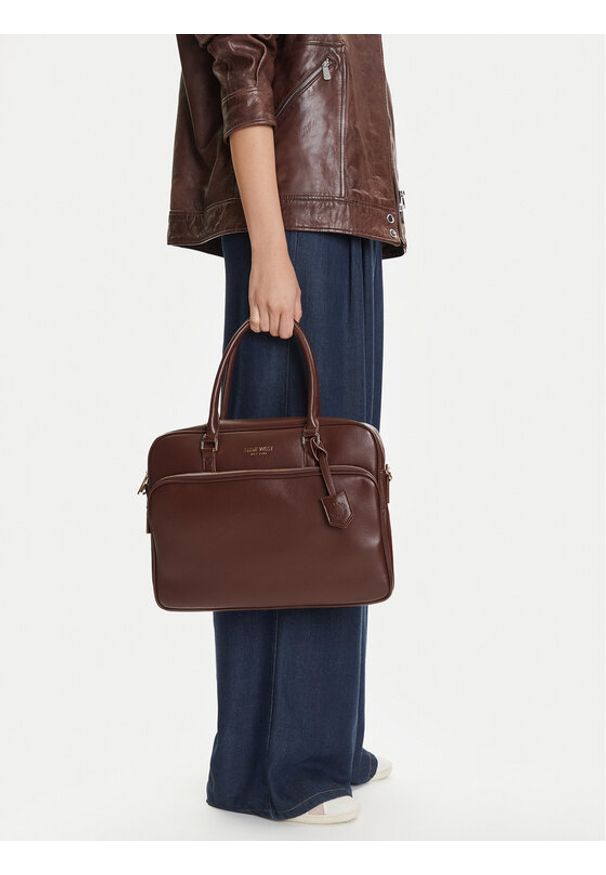 Nine West Torba na laptopa CEO-EMMA-LA482-2847 Brązowy. Kolor: brązowy. Materiał: skóra