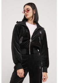 Juicy Couture kurtka damska kolor czarny przejściowa. Kolor: czarny #1