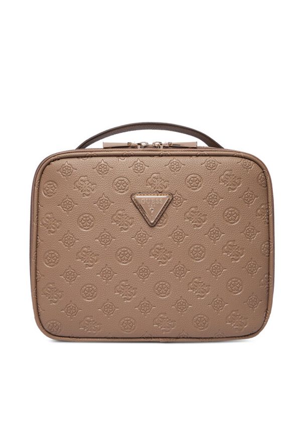 Guess Kosmetyczka TWDP74 52045 Beżowy. Kolor: beżowy. Materiał: skóra