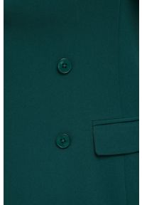 Answear Lab - Marynarka. Kolor: zielony. Materiał: tkanina, poliester. Wzór: gładki. Styl: wakacyjny #3