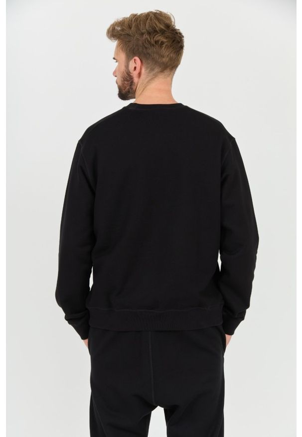 DSQUARED2 Czarna męska bluza Icon Blur Cool Fit Crewneck, Rozmiar M. Kolor: czarny