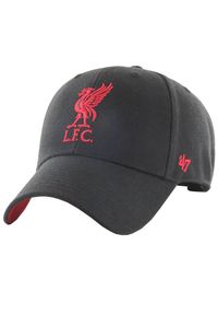 Męska czapka z daszkiem 47 Brand EPL Liverpool FC Snap 47 MVP. Kolor: czarny. Materiał: wełna, akryl