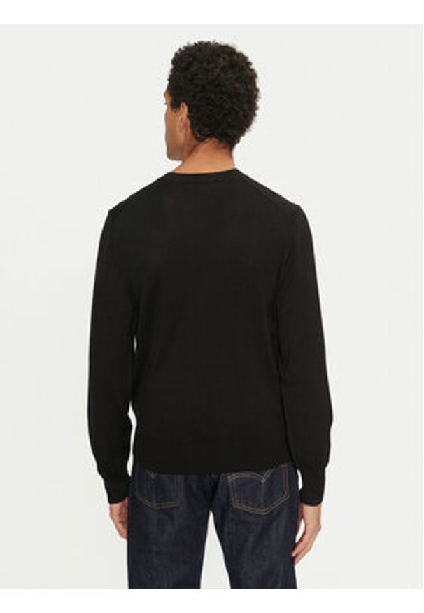 AMI PARIS Sweter BFHKS111.KN0025 Czarny Regular Fit. Kolor: czarny. Materiał: wełna