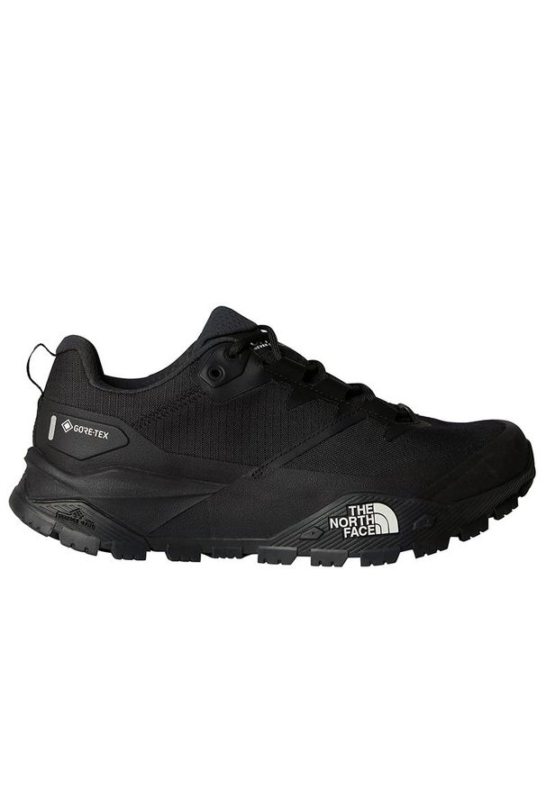Buty męskie The North Face Offtrail Gore-Tex 0A8AEGKY41 - czarne. Kolor: czarny. Materiał: tkanina, guma. Szerokość cholewki: normalna. Technologia: Gore-Tex. Sport: bieganie
