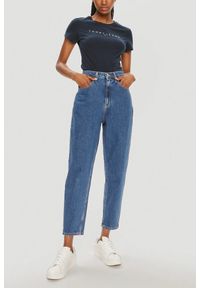 Tommy Jeans - TOMMY JEANS Granatowy damski t-shirt, Rozmiar M. Kolor: niebieski #2