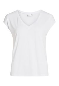 Vila T-Shirt Modala 14074847 Biały Relaxed Fit. Kolor: biały. Materiał: syntetyk