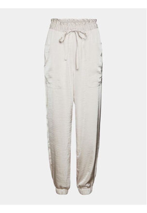 Vero Moda Spodnie materiałowe Marys 10300405 Écru Loose Fit. Materiał: syntetyk
