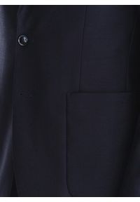 Pako Lorente - PAKO LORENTE - Granatowa marynarka jednorzędowa. Kolor: niebieski. Materiał: wełna #7