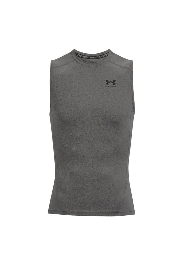 Podkoszulek Under Armour HeatGear Sleeveless, Mężczyźni. Kolor: szary. Materiał: poliester, materiał. Styl: sportowy