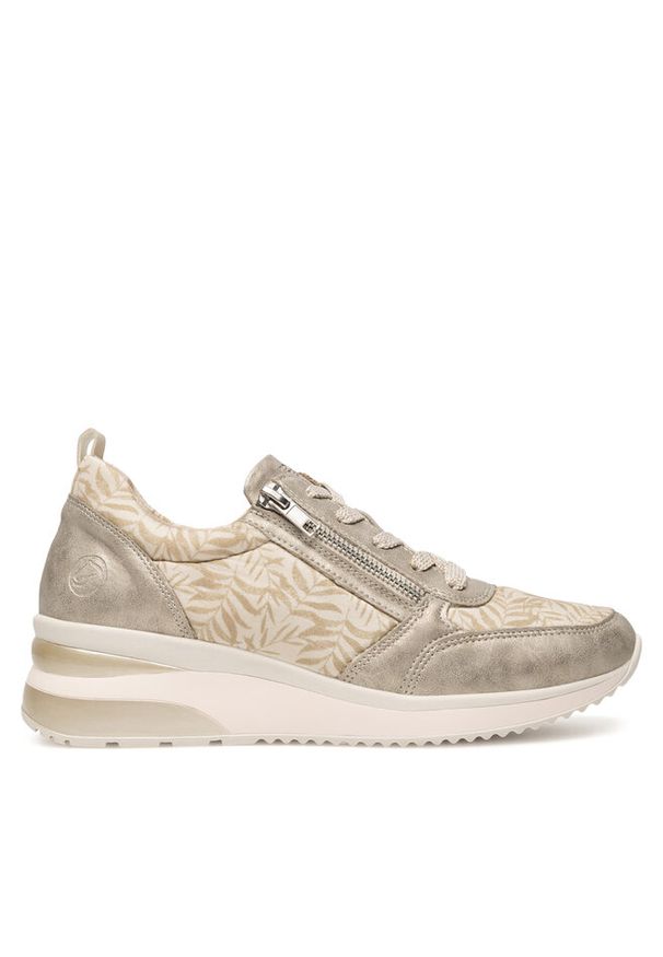 Sneakersy Remonte. Kolor: beżowy