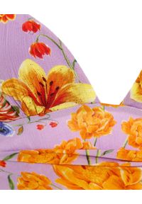 AGUA BENDITA - Liliowy top w kwiatowy wzór Noor. Kolor: fioletowy, wielokolorowy, różowy. Długość rękawa: na ramiączkach. Długość: długie. Wzór: kwiaty. Styl: wakacyjny