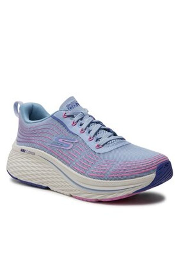 skechers - Skechers Buty do biegania Max Cushioning Elite 2.0- 129600/LBPK Niebieski. Kolor: niebieski. Materiał: materiał