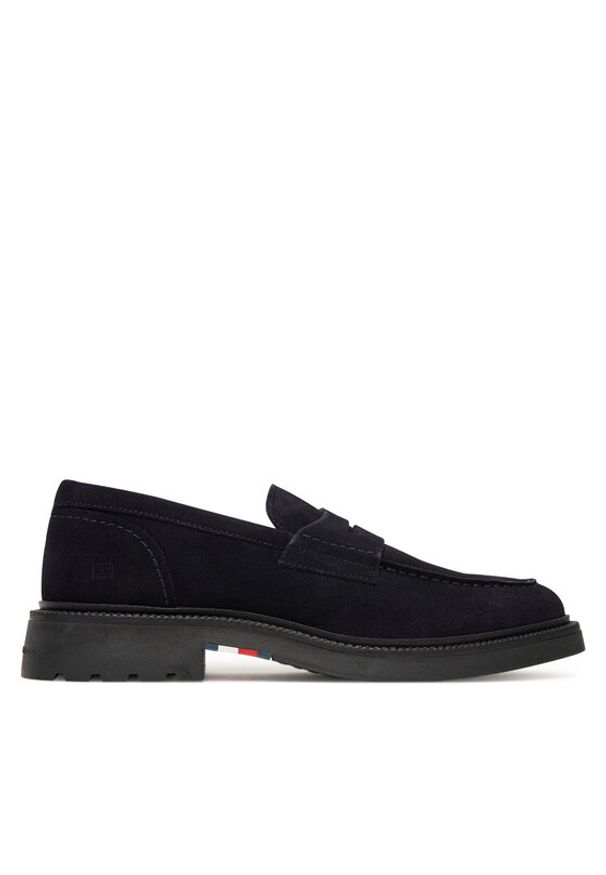 TOMMY HILFIGER - Tommy Hilfiger Mokasyny Comfort Lwt FM0FM05727 Granatowy. Kolor: niebieski. Materiał: zamsz, skóra