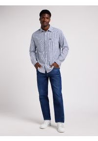 Lee - LEE MĘSKA KOSZULA LEE WORKER SHIRT 2.0 INDIGO HICKORY 112349939 #5
