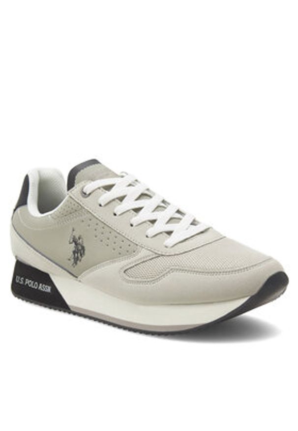 U.S. Polo Assn. Sneakersy NOBIL003G Szary. Kolor: szary. Materiał: syntetyk