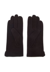 Wittchen - Damskie rękawiczki welurowe ciemny brąz. Kolor: brązowy. Materiał: welur, skóra. Wzór: aplikacja. Styl: elegancki, klasyczny #3