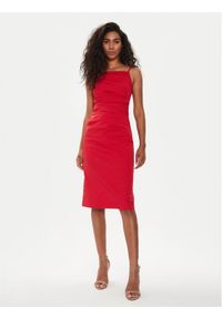 Marella Sukienka letnia Roxs 2413221382 Czerwony Slim Fit. Kolor: czerwony. Materiał: bawełna. Sezon: lato #1
