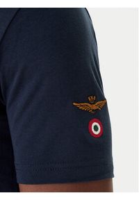 Aeronautica Militare T-Shirt 261TS2536UJ00641 Granatowy Regular Fit. Kolor: niebieski. Materiał: bawełna #5