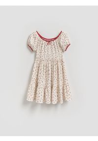Reserved - Wzorzysta sukienka - wielobarwny. Materiał: tkanina #1