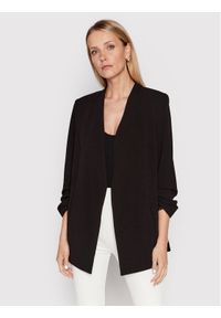 DKNY Marynarka P9RCAAWI Czarny Regular Fit. Kolor: czarny. Materiał: syntetyk