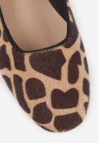 Born2be - Panterkowe Balerinki Vices z Paskiem i Skórzaną Wkładką Nalirise. Okazja: na co dzień, na randkę. Zapięcie: pasek. Materiał: skóra. Styl: casual, elegancki #7