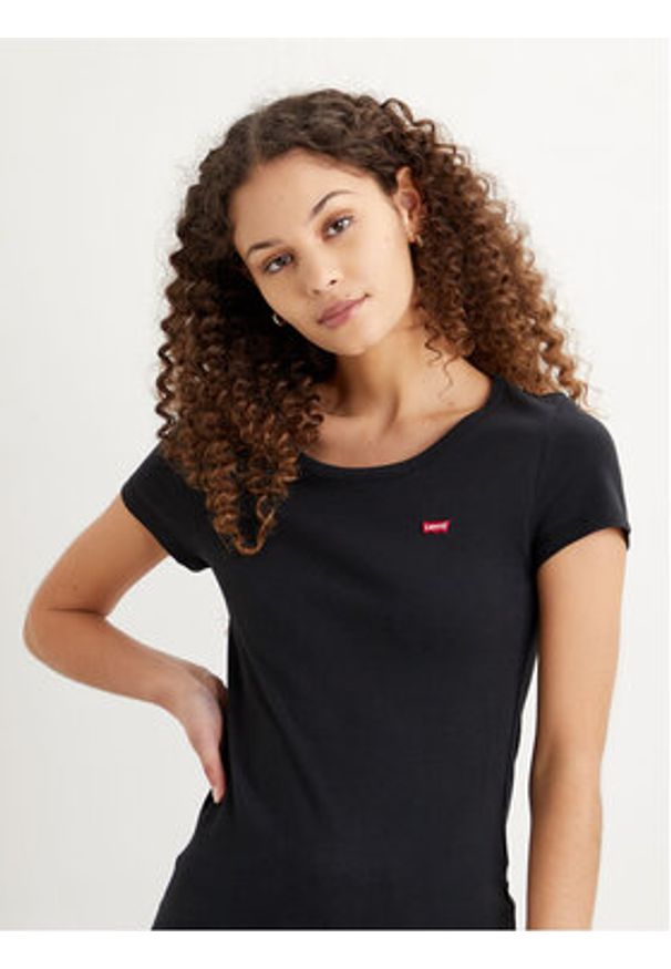 Levi's® Komplet 2 t-shirtów The Perfect 74856-0006 Czarny Regular Fit. Kolor: czarny. Materiał: bawełna