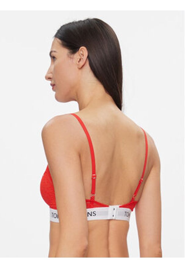 Tommy Jeans Biustonosz braletka UW0UW05156 Czerwony. Kolor: czerwony. Materiał: syntetyk