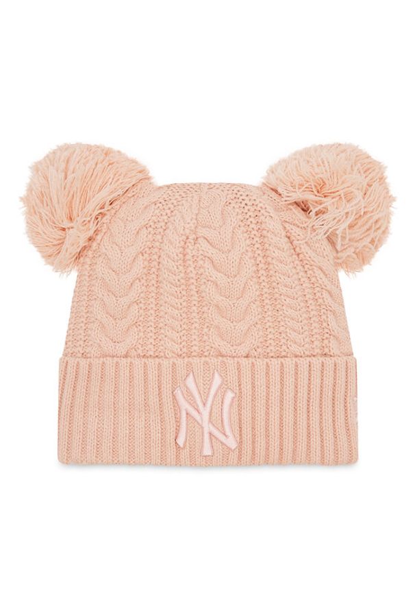 New Era Czapka New York Yankees Double Pom 60284835 Różowy. Kolor: różowy. Materiał: akryl, materiał