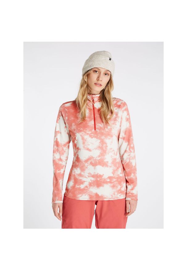 Bluza damska Protest PRTDAHLIAY 1/4 zip top. Kolor: biały, czerwony, wielokolorowy, różowy