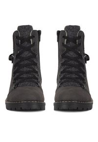Rieker Trzewiki Y9131-45 Szary. Kolor: szary. Materiał: materiał #5