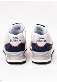 Sneakersy męskie białe New Balance ML574WN2. Okazja: do pracy, na spacer, na co dzień. Kolor: biały. Model: New Balance 574. Sport: turystyka piesza #4