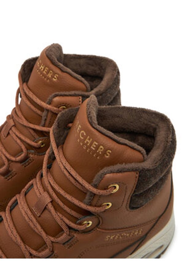 skechers - Skechers Trzewiki 177179 Brązowy. Kolor: brązowy. Materiał: skóra