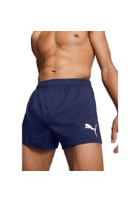 Kąpielówki męskie Puma, Short Shorts, Granatowe. Kolor: niebieski. Materiał: poliester